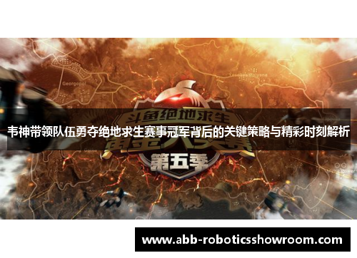 韦神带领队伍勇夺绝地求生赛事冠军背后的关键策略与精彩时刻解析